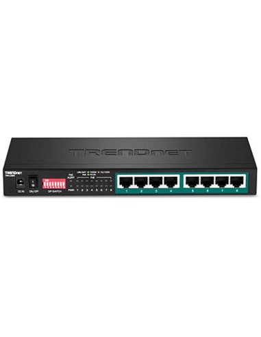 Trendnet TPE-LG80 switch No administrado Gigabit Ethernet (10 100 1000) Energía sobre Ethernet (PoE) Negro
