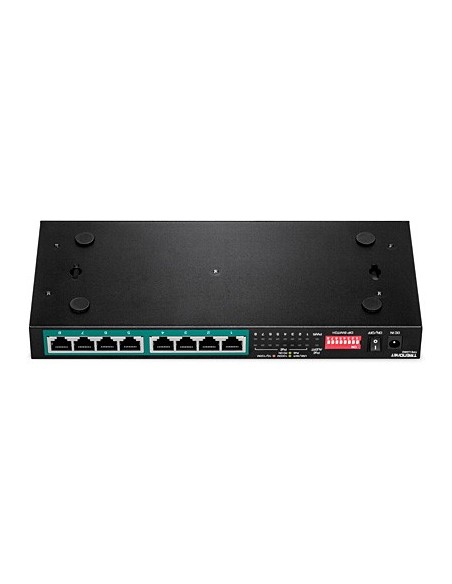 Trendnet TPE-LG80 switch No administrado Gigabit Ethernet (10 100 1000) Energía sobre Ethernet (PoE) Negro