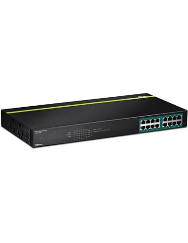 Trendnet TPE-TG160G switch No administrado L2 Gigabit Ethernet (10 100 1000) Energía sobre Ethernet (PoE) 1U Negro