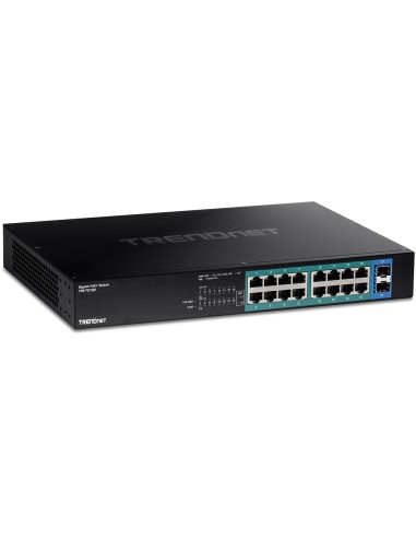 Trendnet TPE-TG182 switch Gigabit Ethernet (10 100 1000) Energía sobre Ethernet (PoE) 1U Negro