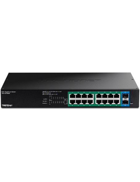 Trendnet TPE-TG182ES switch Gestionado Gigabit Ethernet (10 100 1000) Energía sobre Ethernet (PoE) Negro