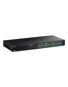 Trendnet TPE-TG262ES switch Gestionado Gigabit Ethernet (10 100 1000) Energía sobre Ethernet (PoE) Negro