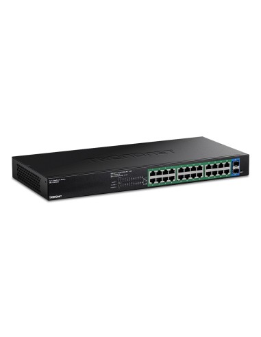 Trendnet TPE-TG262ES switch Gestionado Gigabit Ethernet (10 100 1000) Energía sobre Ethernet (PoE) Negro