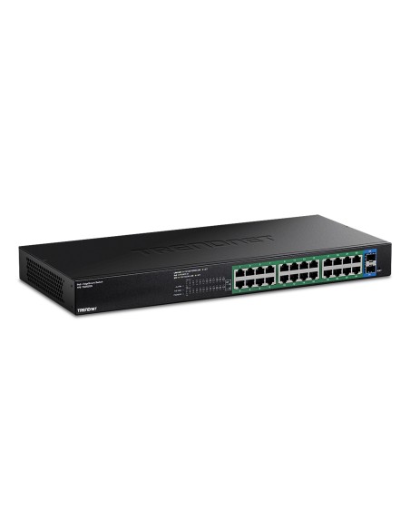 Trendnet TPE-TG262ES switch Gestionado Gigabit Ethernet (10 100 1000) Energía sobre Ethernet (PoE) Negro