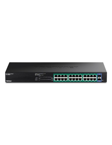 Trendnet TPE-TG262ES switch Gestionado Gigabit Ethernet (10 100 1000) Energía sobre Ethernet (PoE) Negro