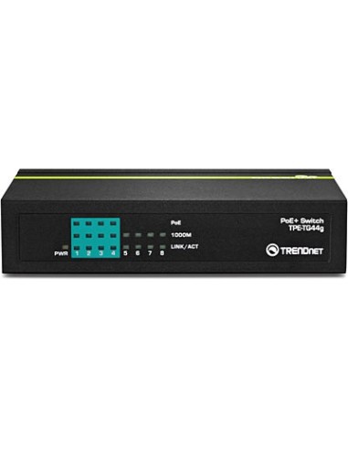 Trendnet TPE-TG44G switch No administrado Energía sobre Ethernet (PoE) Negro