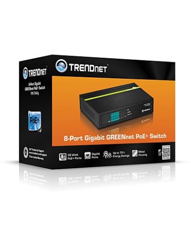 Trendnet TPE-TG44G switch No administrado Energía sobre Ethernet (PoE) Negro
