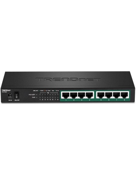 Trendnet TPE-TG83 switch No administrado Gigabit Ethernet (10 100 1000) Energía sobre Ethernet (PoE) Negro