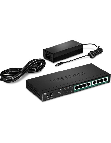 Trendnet TPE-TG83 switch No administrado Gigabit Ethernet (10 100 1000) Energía sobre Ethernet (PoE) Negro