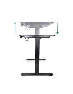 TooQ Mesa de Escritorio ORIGAMI Eléctrica Ajustable con Tablero, Negra 2
