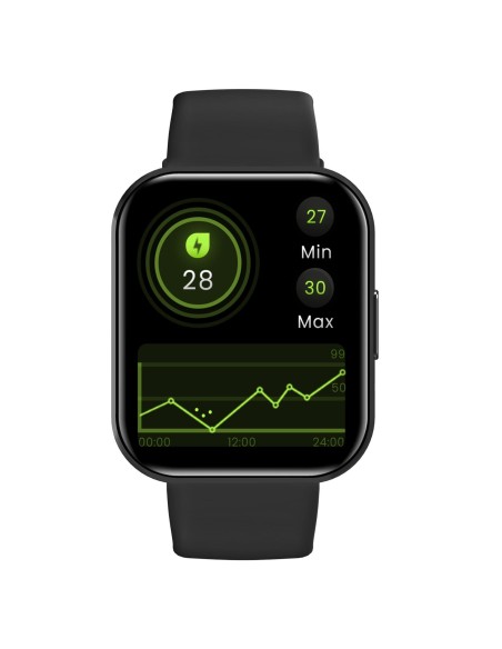 Celly TRAINERWATCH2BK Relojes inteligentes y deportivos 4,6 cm (1.81") Digital 320 x 320 Pixeles Pantalla táctil Negro GPS