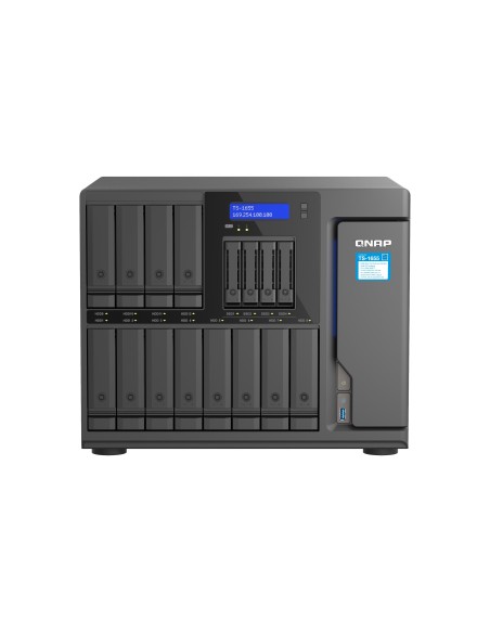 QNAP TS-1655 NAS Torre Intel Atom® C5125 8 GB DDR4 0 TB QNAP Turbo System Negro