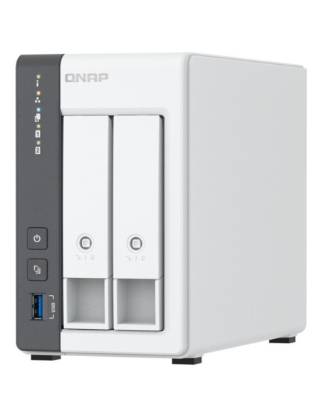 QNAP TS-216G servidor de almacenamiento NAS Torre Cortex-A Cortex-A55 4 GB Unidad de disco duro Blanco