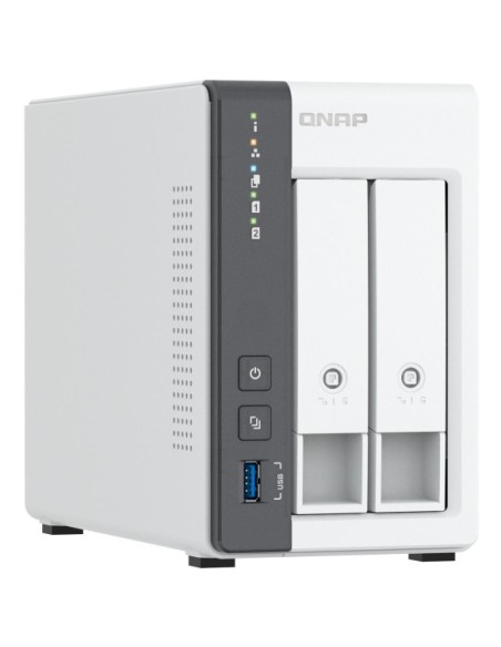 QNAP TS-216G servidor de almacenamiento NAS Torre Cortex-A Cortex-A55 4 GB Unidad de disco duro Blanco