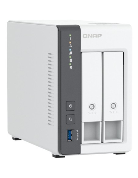 QNAP TS-216G servidor de almacenamiento NAS Torre Cortex-A Cortex-A55 4 GB Unidad de disco duro Blanco
