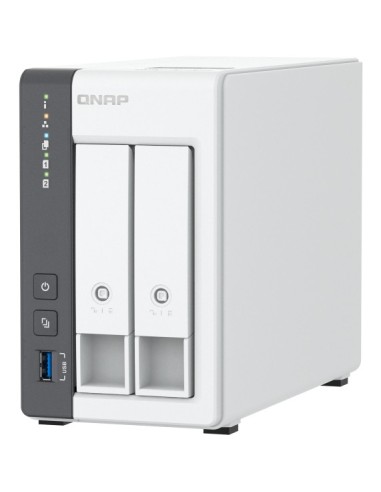 QNAP TS-216G servidor de almacenamiento NAS Torre Cortex-A Cortex-A55 4 GB Unidad de disco duro Blanco