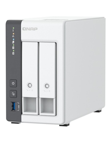 QNAP TS-216G servidor de almacenamiento NAS Torre Cortex-A Cortex-A55 4 GB Unidad de disco duro Blanco