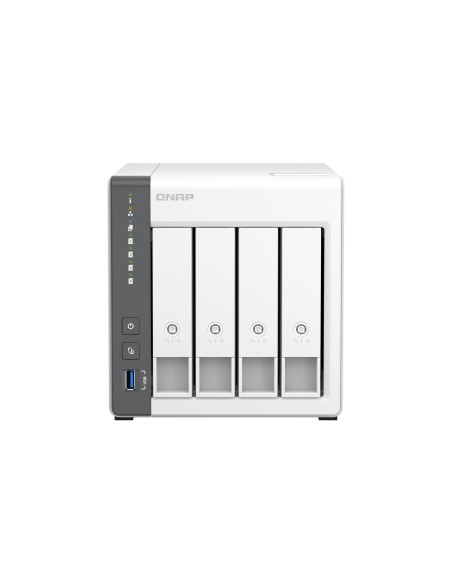 QNAP TS-433 NAS Torre ARM Cortex-A55 4 GB 0 TB QNAP QTS Blanco