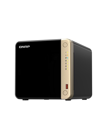 QNAP TS-464 NAS Torre Intel® Celeron® N5095 8 GB DDR4 0 TB QNAP QTS Negro