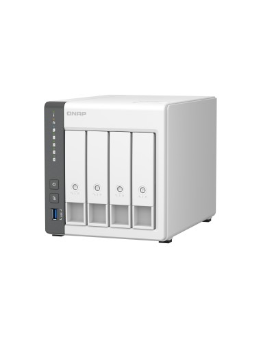 QNAP TS-433 NAS Torre ARM Cortex-A55 4 GB 0 TB QNAP QTS Blanco