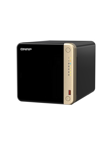 QNAP TS-464 NAS Torre Intel® Celeron® N5095 8 GB DDR4 0 TB QNAP QTS Negro