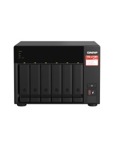 QNAP TS-673A NAS Torre Ryzen Embedded V1500B 8 GB DDR4 0 TB QNAP Turbo System Negro