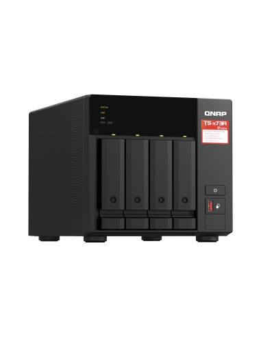 QNAP TS-473A + QSW-1105-5T Bundle Pack NAS Torre Ryzen Embedded V1500B 8 GB DDR4 0 TB QNAP Turbo System Negro