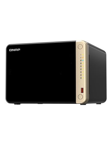 QNAP TS-664 NAS Torre Intel® Celeron® N5095 8 GB DDR4 0 TB QNAP QTS Negro, Bronce
