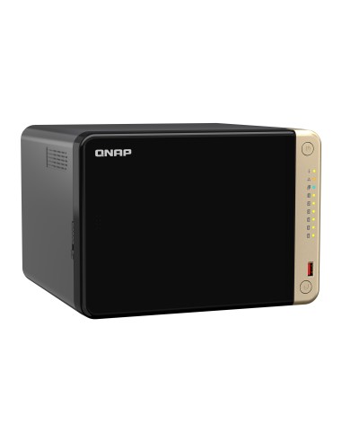 QNAP TS-664 NAS Torre Intel® Celeron® N5095 8 GB DDR4 0 TB QNAP QTS Negro, Bronce