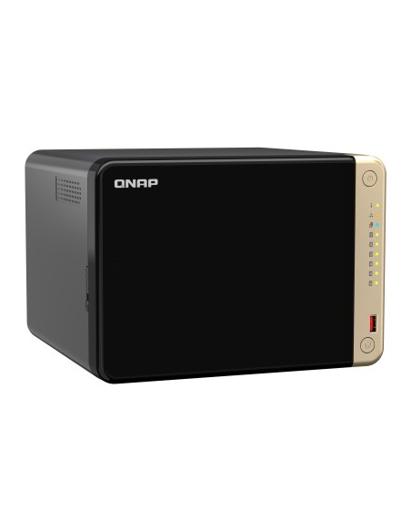 QNAP TS-664 NAS Torre Intel® Celeron® N5095 8 GB DDR4 0 TB QNAP QTS Negro, Bronce