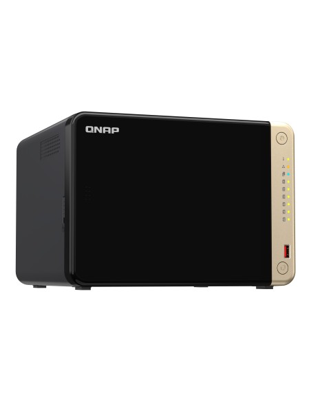 QNAP TS-664 NAS Torre Intel® Celeron® N5095 8 GB DDR4 0 TB QNAP QTS Negro, Bronce