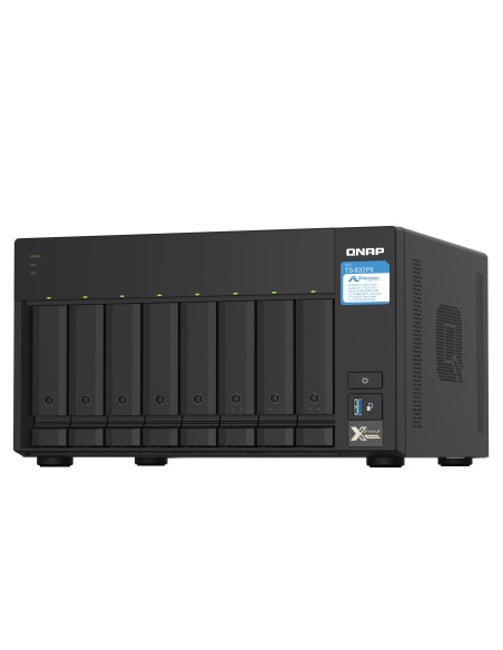 QNAP TS-832PX NAS Torre Annapurna Labs AL324 4 GB DDR4 0 TB QNAP Turbo System Aluminio, Negro