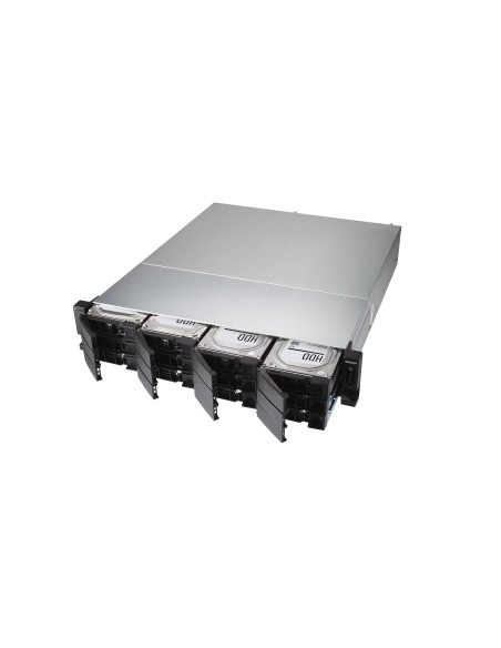 QNAP TS-H1886XU-RP-R2 NAS Bastidor (3U) Intel® Xeon® D D-1622 32 GB DDR4 0 TB QuTS hero Negro, Gris