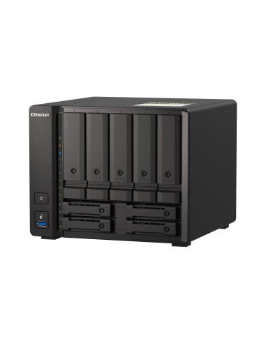 QNAP TS-H973AX NAS Torre Ryzen Embedded V1500B 8 GB DDR4 0 TB QuTS hero Negro