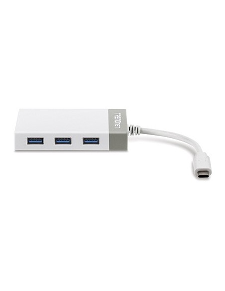 Trendnet TUC-ETGH3 base para portátil y replicador de puertos USB 3.2 Gen 1 (3.1 Gen 1) Type-C Gris, Blanco