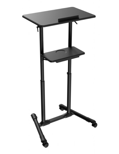 Gembird TVS-DESK-01-BK escritorio de pie Negro