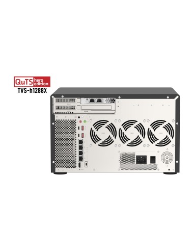 QNAP TVS-h1288X NAS Torre Intel® Xeon® W-1250 16 GB DDR4 0 TB QuTS hero Negro