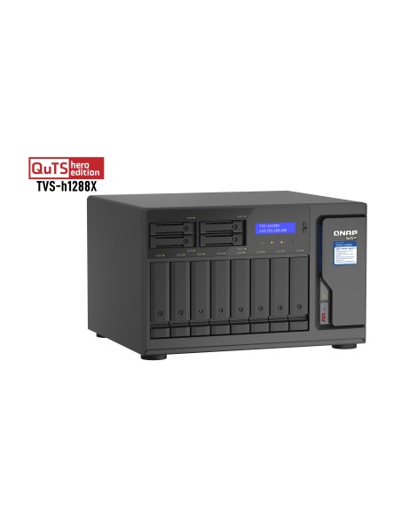 QNAP TVS-h1288X NAS Torre Intel® Xeon® W-1250 16 GB DDR4 0 TB QuTS hero Negro