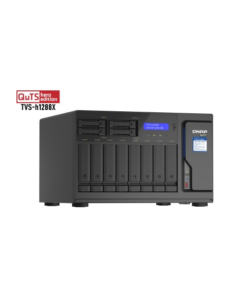 QNAP TVS-h1288X NAS Torre Intel® Xeon® W-1250 16 GB DDR4 0 TB QuTS hero Negro