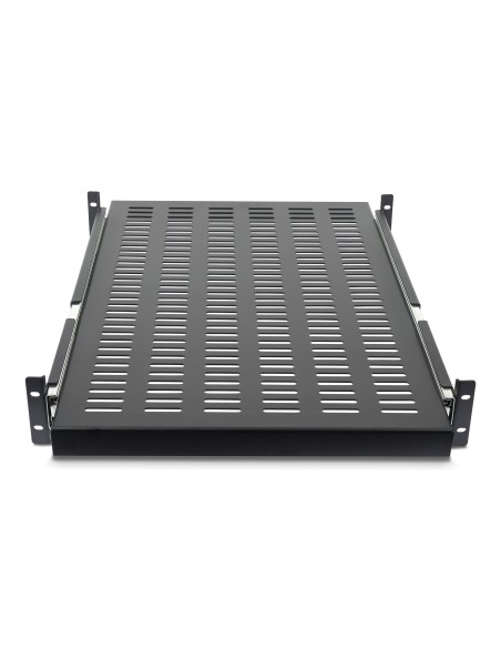 StarTech.com Estante Bandeja Deslizante Perforada Telescópica para Armario Rack de Profundidad Ajustable - 2U 22.7kg