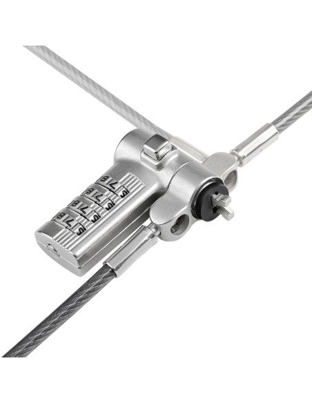 StarTech.com Cable de 2m Universal de Seguridad para Portátiles - Cable con Candado para Portátiles Compatible con Noble