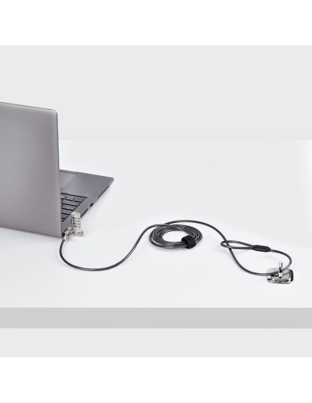StarTech.com Cable de 2m Universal de Seguridad para Portátiles - Cable con Candado para Portátiles Compatible con Noble