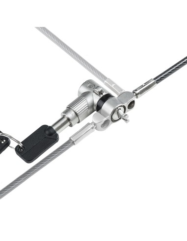StarTech.com Cable de 2m Universal de Seguridad para Ordenador Portátil - Cable de Bloqueo Compatible con Noble