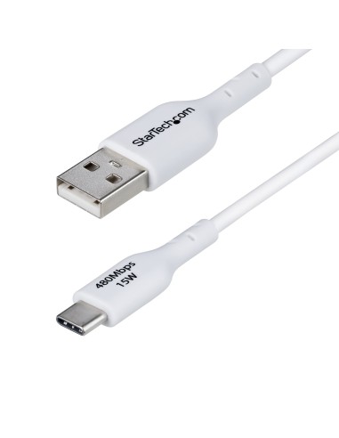 StarTech.com Cable Cargador USB-A a USB-C de 1m - Cable Adaptador USB-A a USB Tipo C - 3A - Cable de Carga y Sincronización -