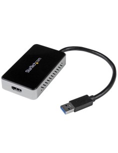 StarTech.com Adaptador de Vídeo Externo USB 3.0 a HDMI con Hub USB 1 Puerto - Tarjeta Gráfica Cable - 1080p 2