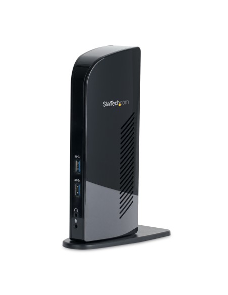 StarTech.com Docking Station USB 3.0 de 2 Monitores para Portátil - HDMI y DVI VGA - Hub Ladrón 6x USB-A - GbE - Audio -