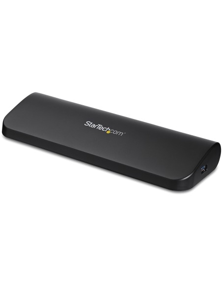 StarTech.com Docking Station USB 3.0 de 2 Monitores para Portátil - HDMI DVI VGA - Hub Ladrón 3x USB-A - GbE - Audio -