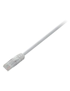 V7 Cable blanco Cat6 no blindado (UTP) con conector RJ45 macho a RJ45 macho 1m 3.3ft