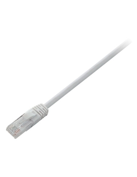V7 Cable blanco Cat6 no blindado (UTP) con conector RJ45 macho a RJ45 macho 1m 3.3ft