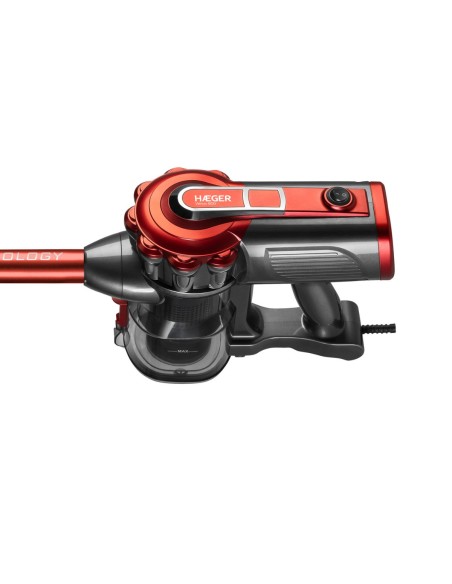 Haeger VC-600.048A aspiradora de pie y escoba eléctrica Aspiradora escoba 2 en 1 Corriente alterna Secar Ciclónico Sin bolsa